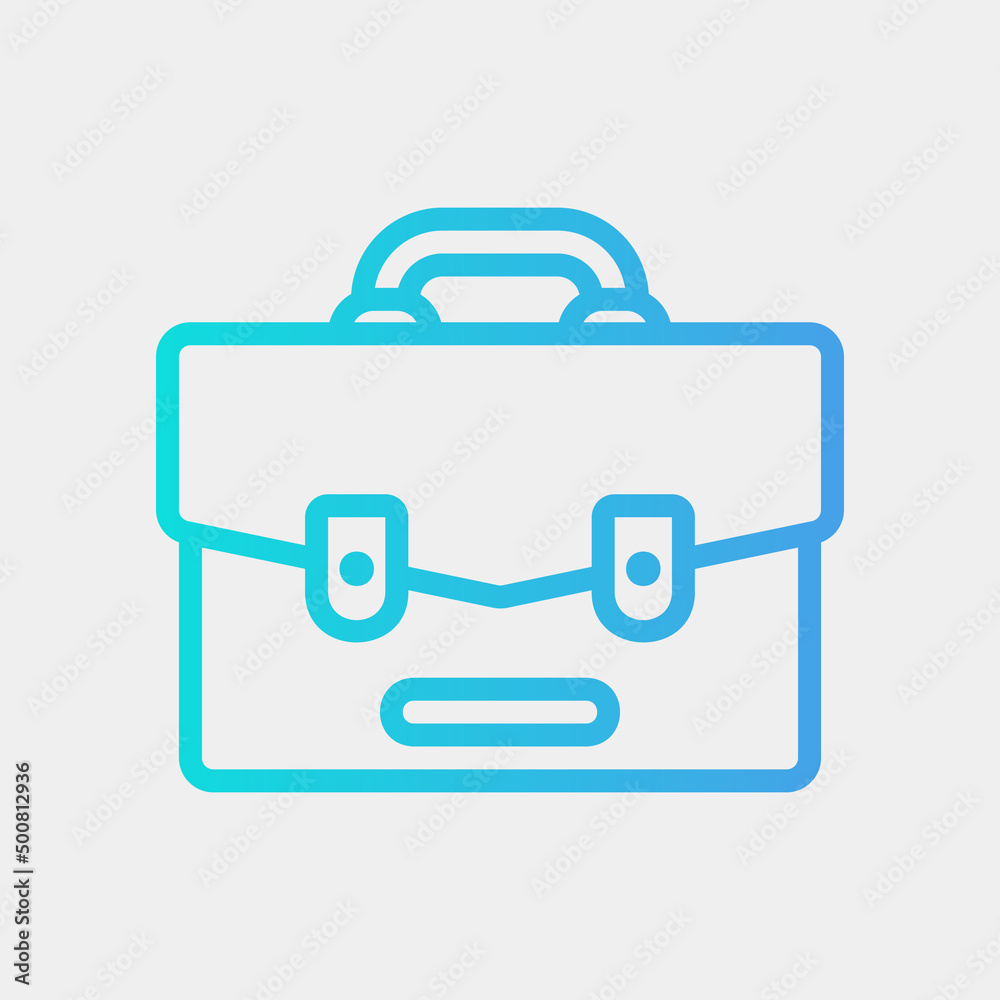 Obraz premium Bag icon in gradient style, use for website mobile app presentation
