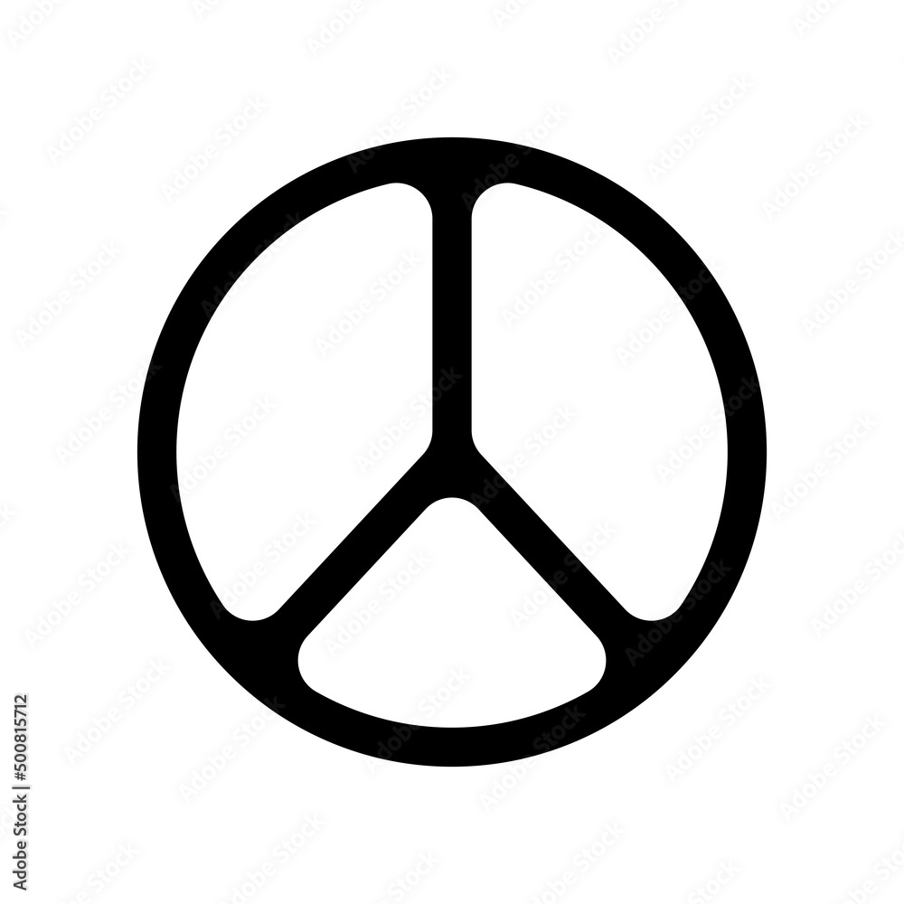 Peace symbol icon