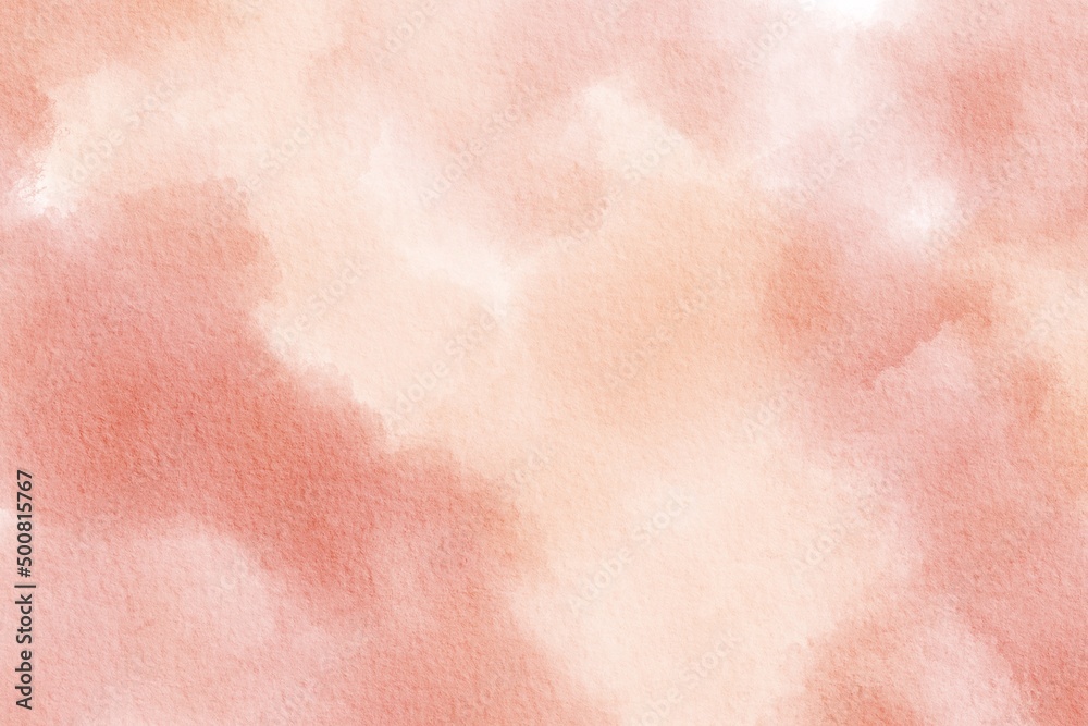 Fototapeta premium Abstract orange watercolor for background