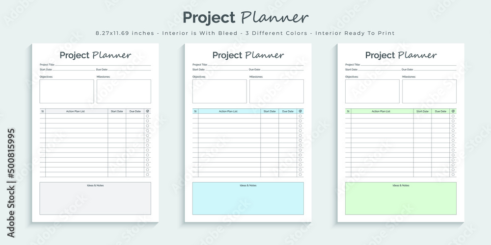 Project planner logbook journal and tracker printable kdp interior design template set 04 Project planner logbook journal and tracker printable kdp interior design template set 04