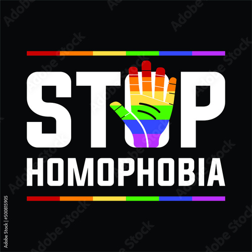 LGBTQ Pride Stop Homophobia T-Shirt