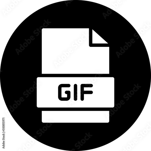 gif glyph icon
