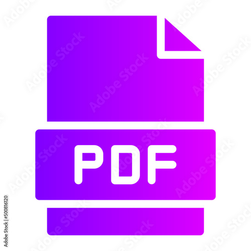 pdf gradient icon