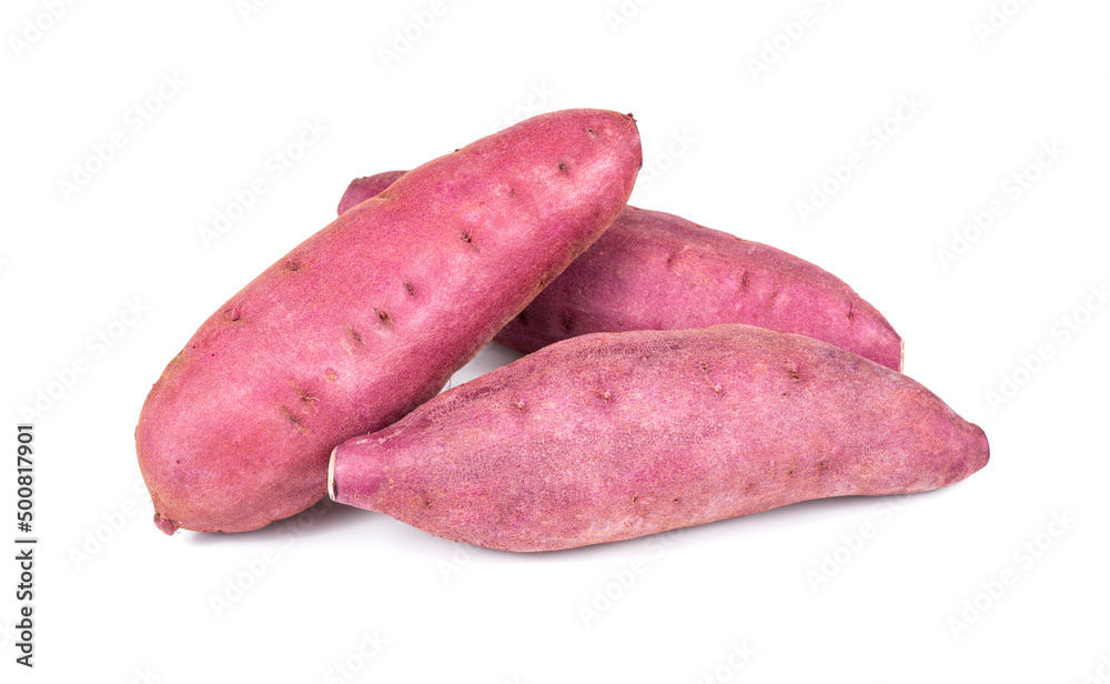 sweet potato isolated on the white background. sweet potato isolated on the white background.