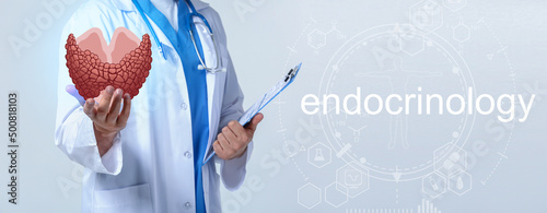 Male endocrinologist with d...