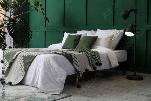 Interior of stylish bedroom...