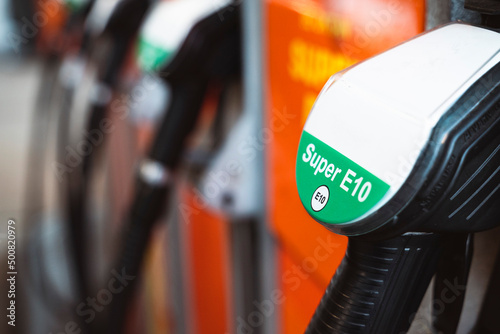 super fuel at the gas station