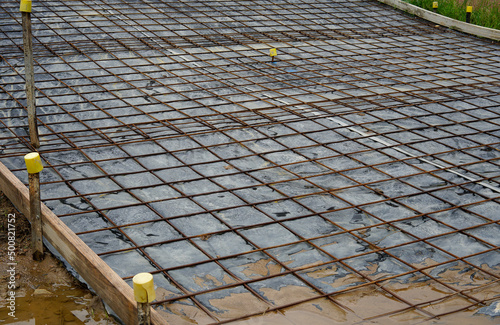 Iron wire mesh for concreting floors photo