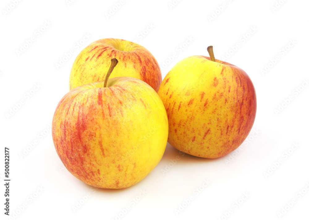 Ripe apples isolated on white background Ripe apples isolated on white background