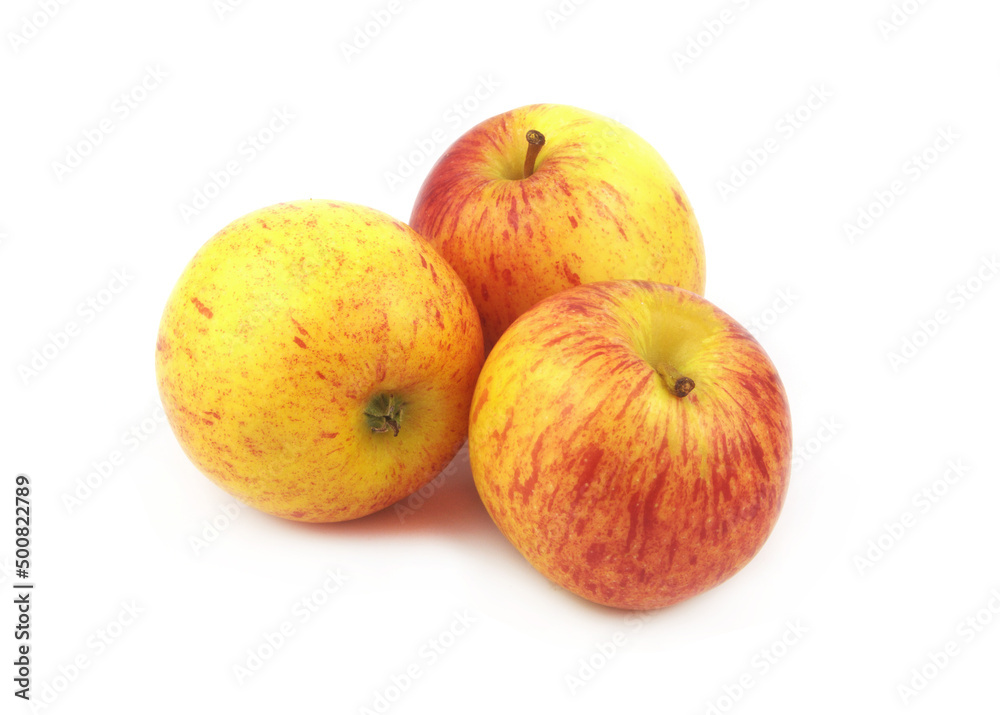 Three ripe apples isolated on white background Three ripe apples isolated on white background