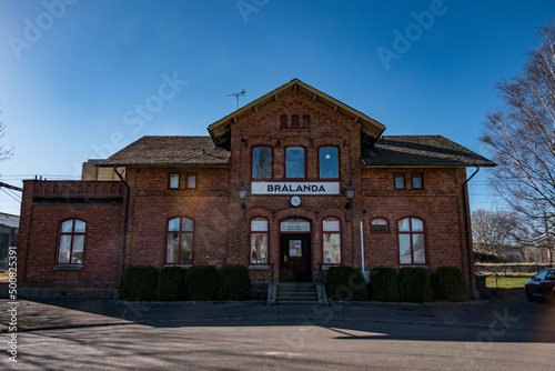 Принти на полотні Bralanda, Sweden,  A defunct and unused old train station.