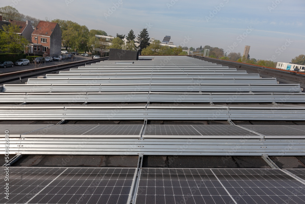 the solar panels on the roof the solar panels on the roof