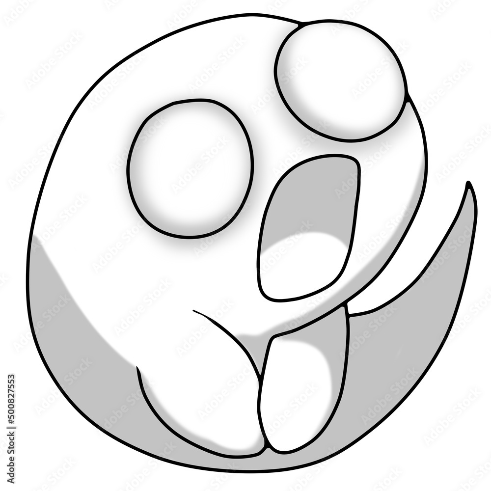 Obraz premium surprised ghost illustration