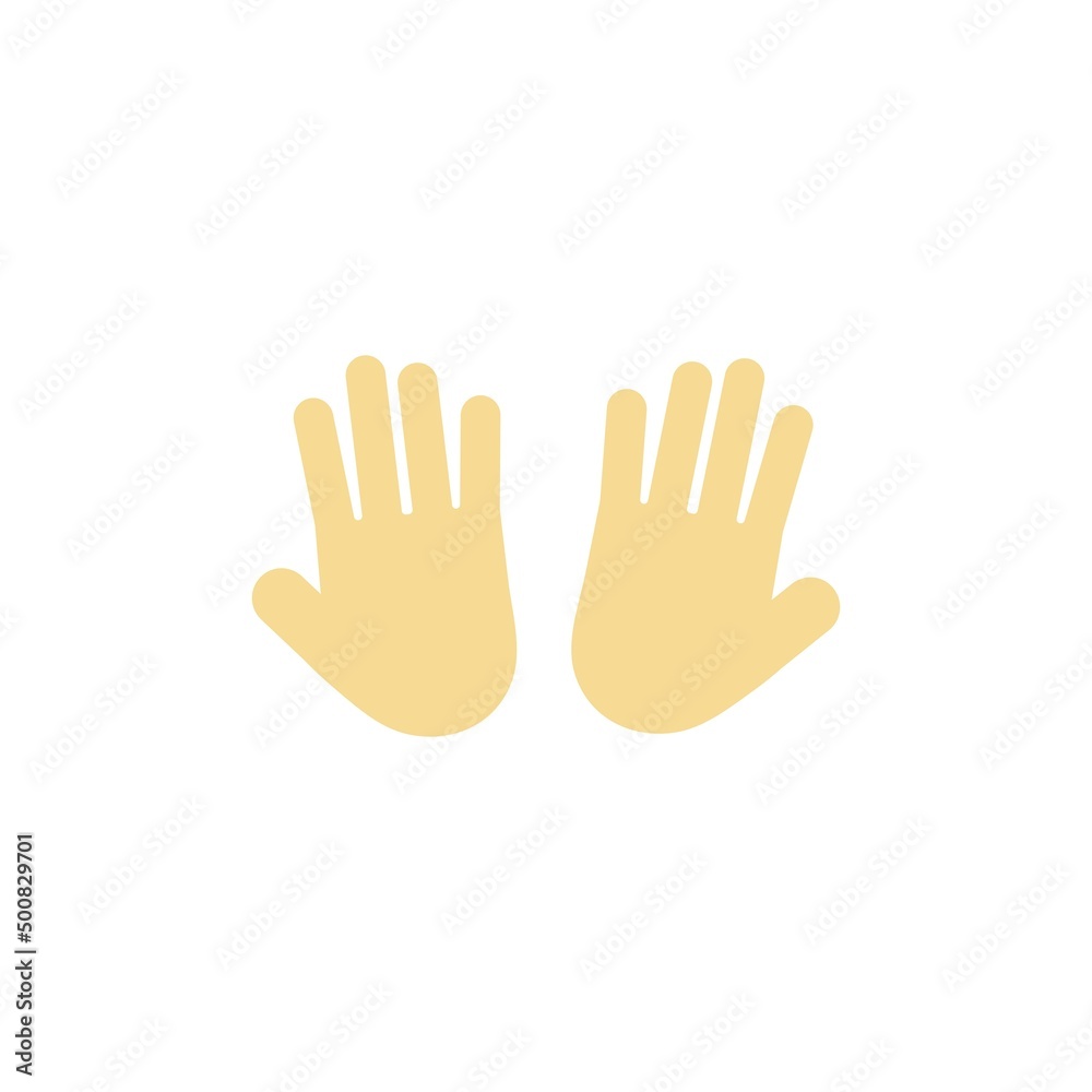 hand and pray icon template vector