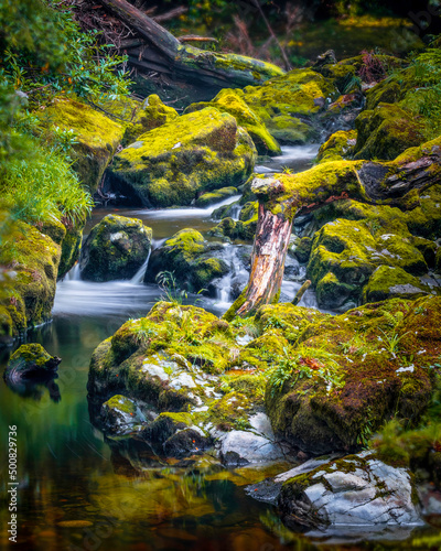 waterfall  moving water  big rocks