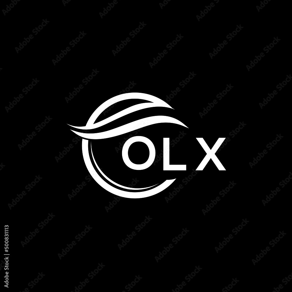 OLX letter logo design on black background. OLX creative initials letter  logo concept. OLX letter design. vector de Stock | Adobe Stock