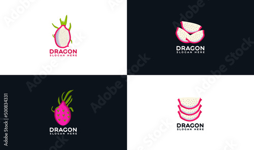 Dragon fruit logo design
