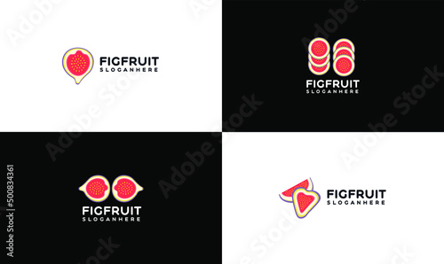 Fig fruit logo design