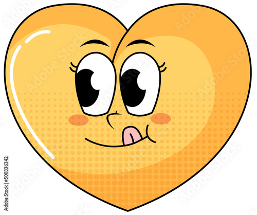 Heart on white background