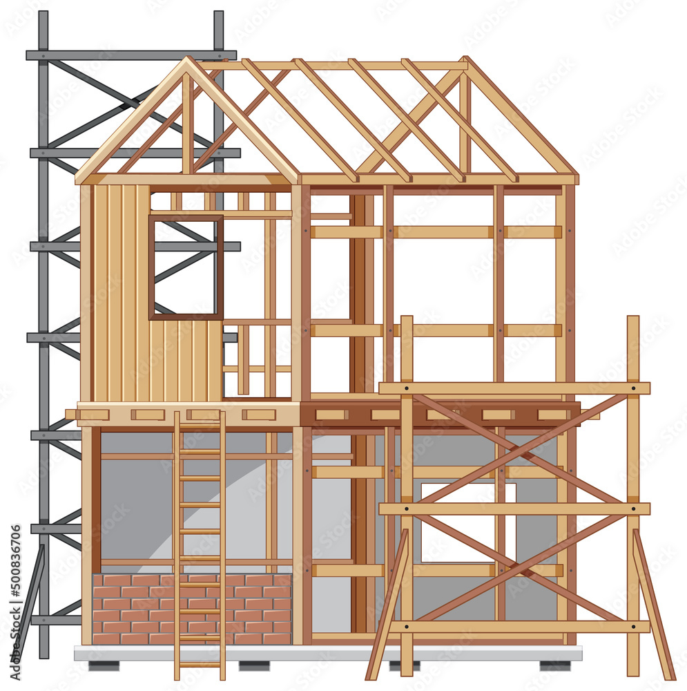 Obraz premium House construction site concept