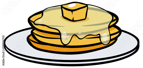 Pancake on the plate