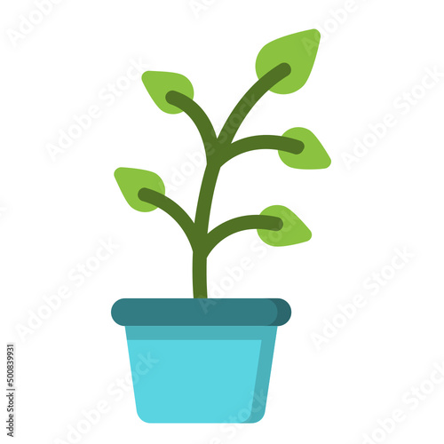 Plant , Spring flat icon.
