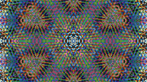Abstract textural mosaic background kaleidoscope.