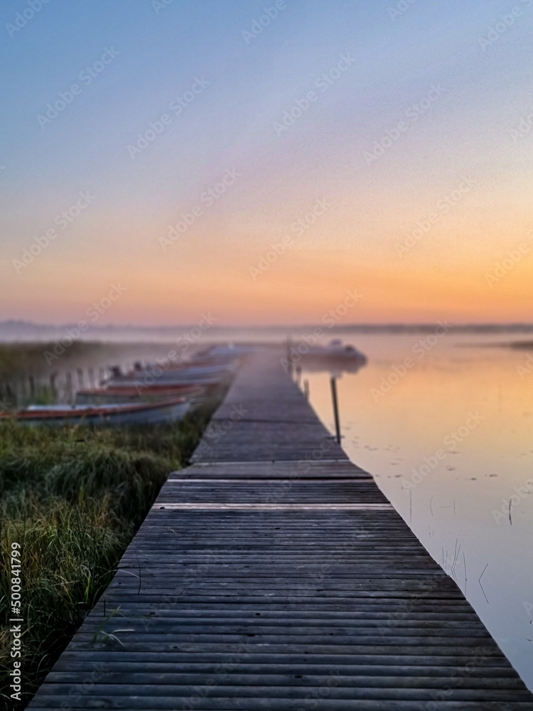 pier at sunset