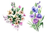 Wedding decorative flowers set design