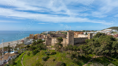 vista del castillo de Sohail en el municipio de Fuengirola, Andalucía