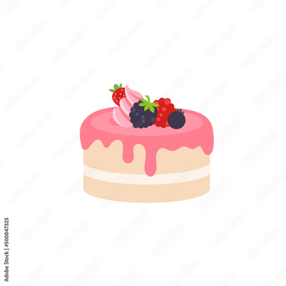 Happy birthday party birthday cake box fruit cake Celebration Party birthday candles set isolated flat vector graphic design illustration And icon elements Happy birthday party birthday cake box fruit cake Celebration Party birthday candles set isolated flat vector graphic design illustration And icon elements