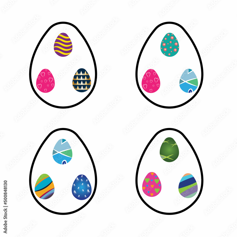 Easter vector icon tamplate background Easter vector icon tamplate background