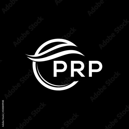 PRP letter logo design on black background. PRP  creative initials letter logo concept. PRP letter design.
