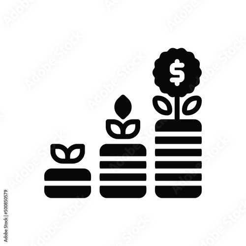 Black solid icon for sip