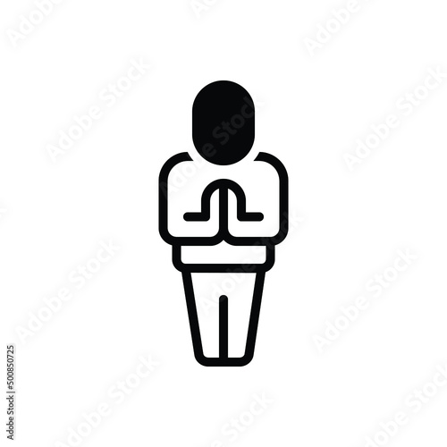 Black solid icon for please