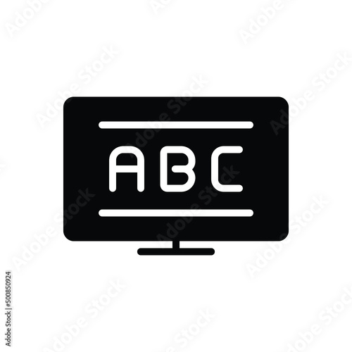 Black solid icon for basic