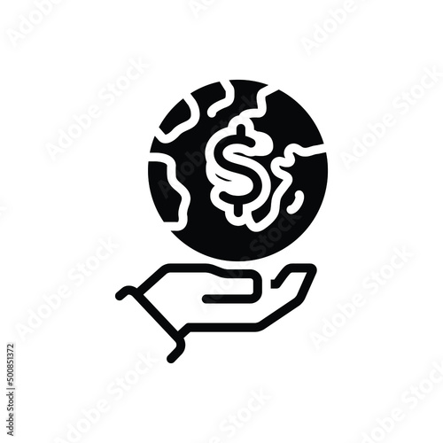 Black solid icon for preserve