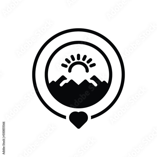 Black solid icon for prefer