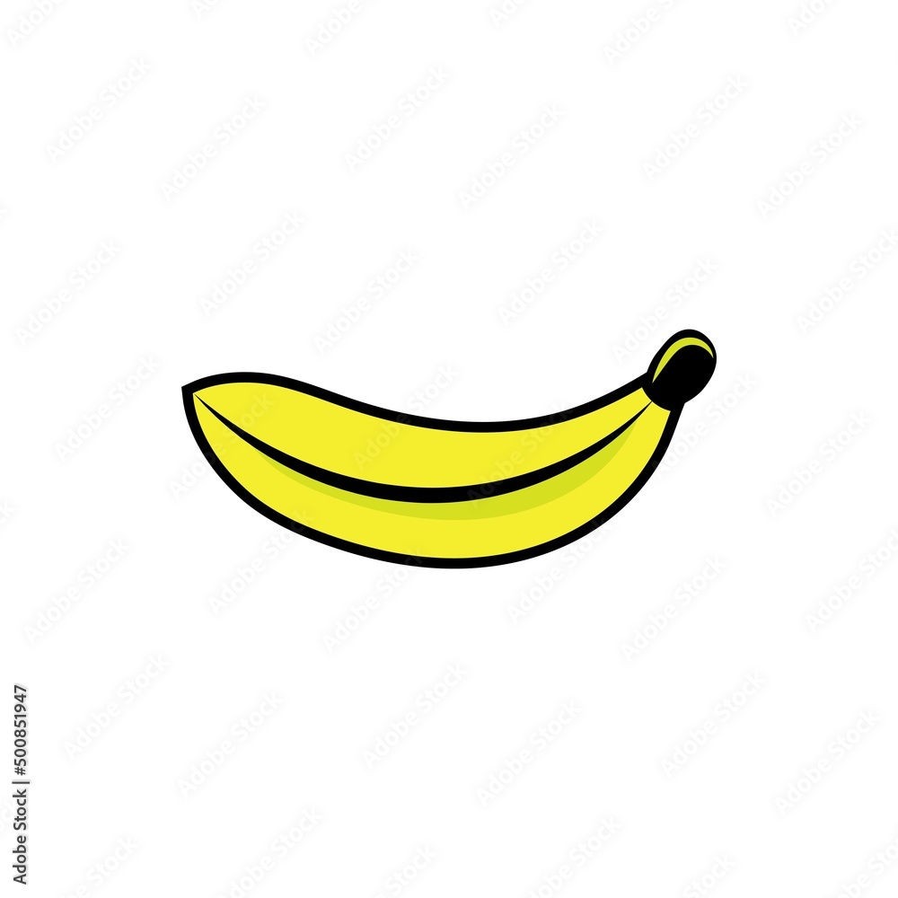 banana fruit logo icon design vector