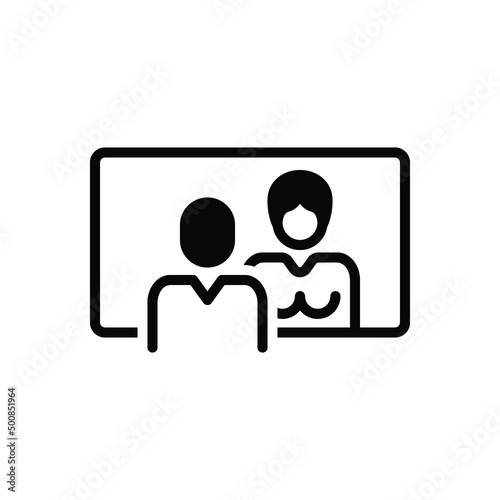 Black solid icon for transsexual