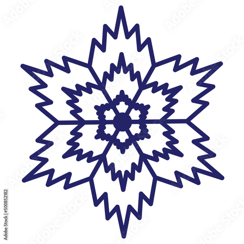 Flower mandala for design, geometry symmetry icon. Isolated symbol emblem stamp