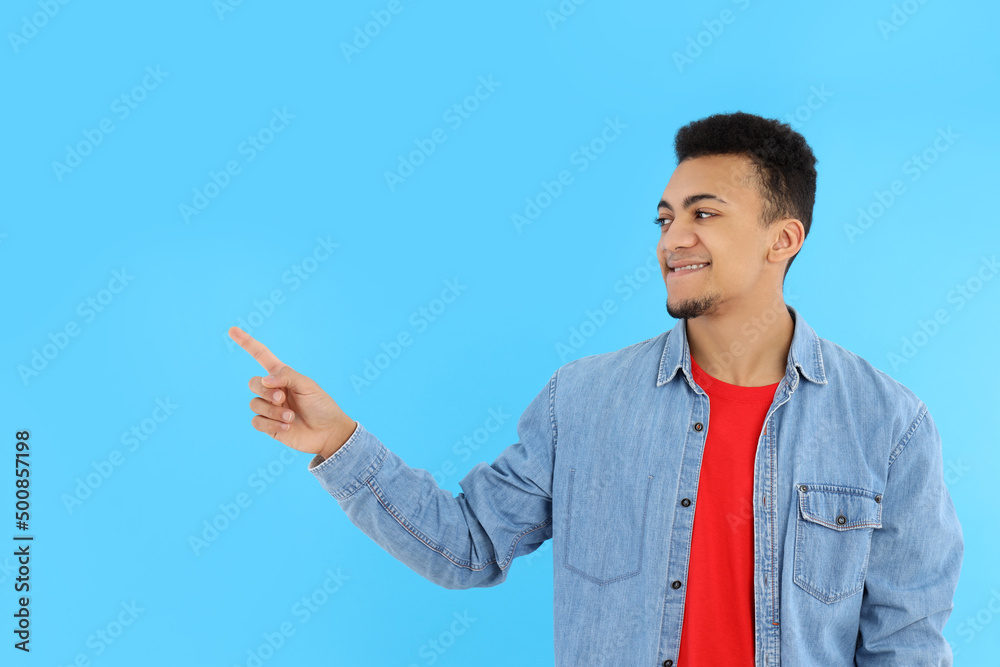 Concept of people with young man, space for text Concept of people with young man, space for text