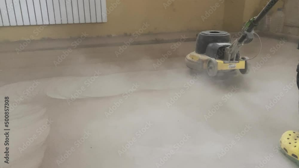 Floor grinding for decorative microcement finishing Floor grinding for decorative microcement finishing