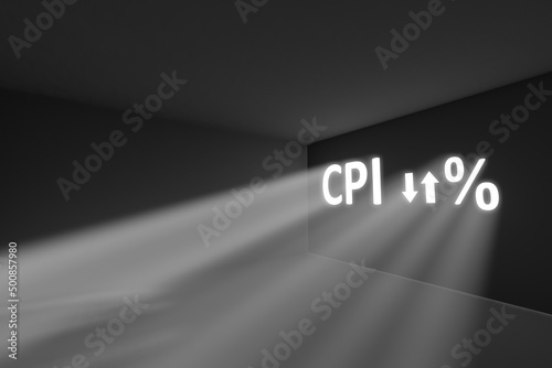 CPI rays volume light concept 3d illustration