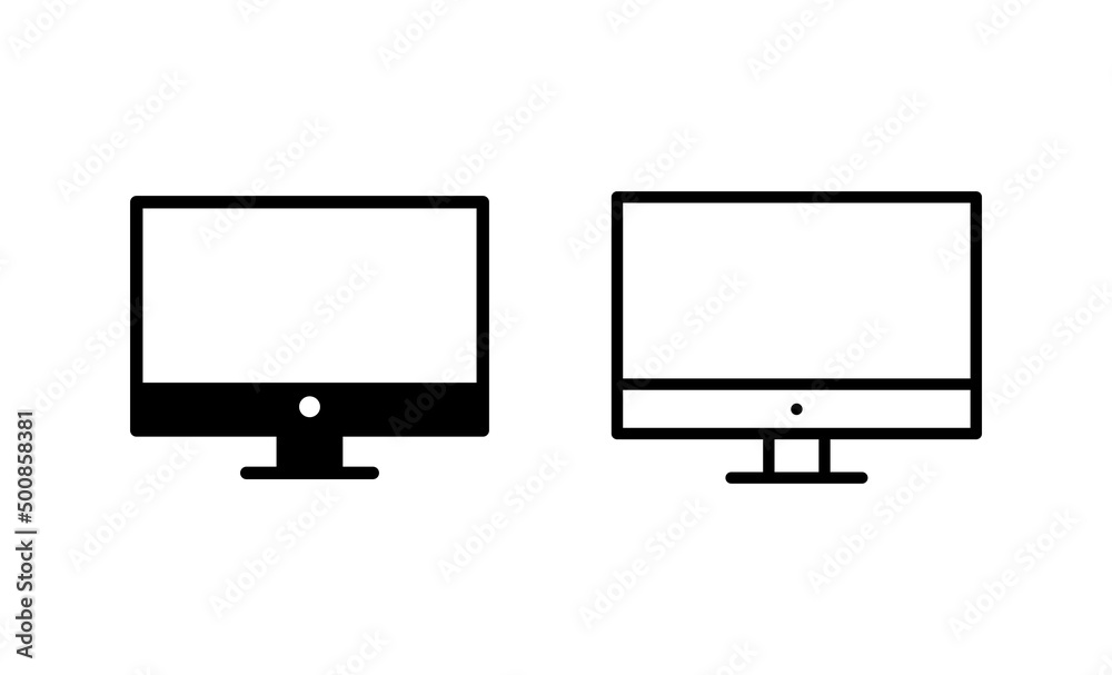 Computer icon vector. computer monitor sign and symbol Computer icon vector. computer monitor sign and symbol