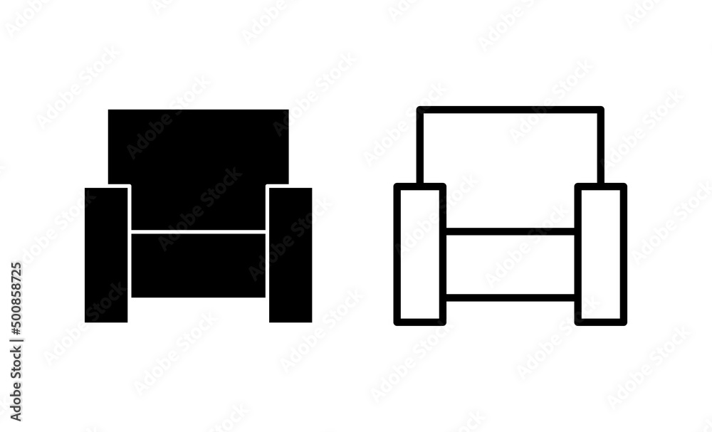 Sofa icon vector. sofa sign and symbol. furniture icon Sofa icon vector. sofa sign and symbol. furniture icon
