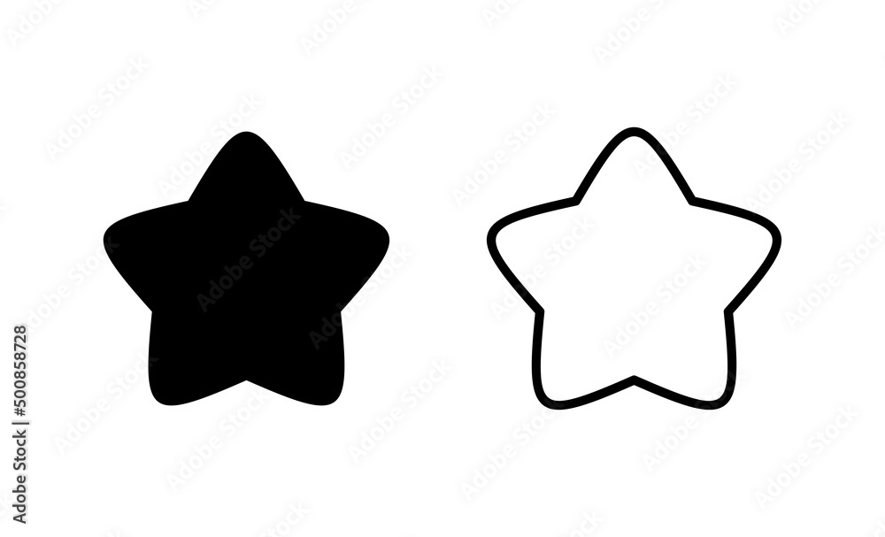 Star icon vector. rating sign and symbol. favourite star icon Star icon vector. rating sign and symbol. favourite star icon