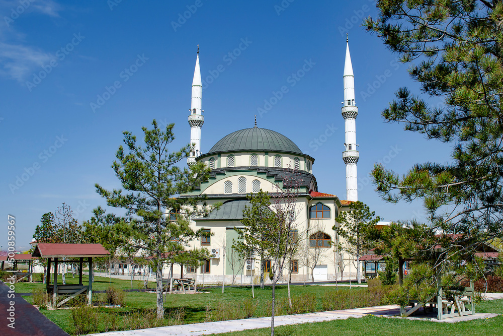 Mosque in Afyonkarahisar city of Turkey