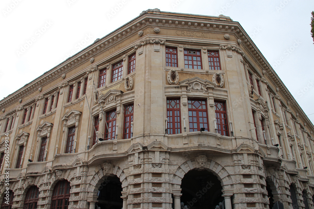 Fototapeta premium palace (delle poste) in catania in sicily (italy) 