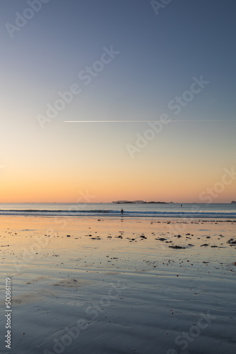 Coucher de soleil Saint-Malo plage de Rochebonne